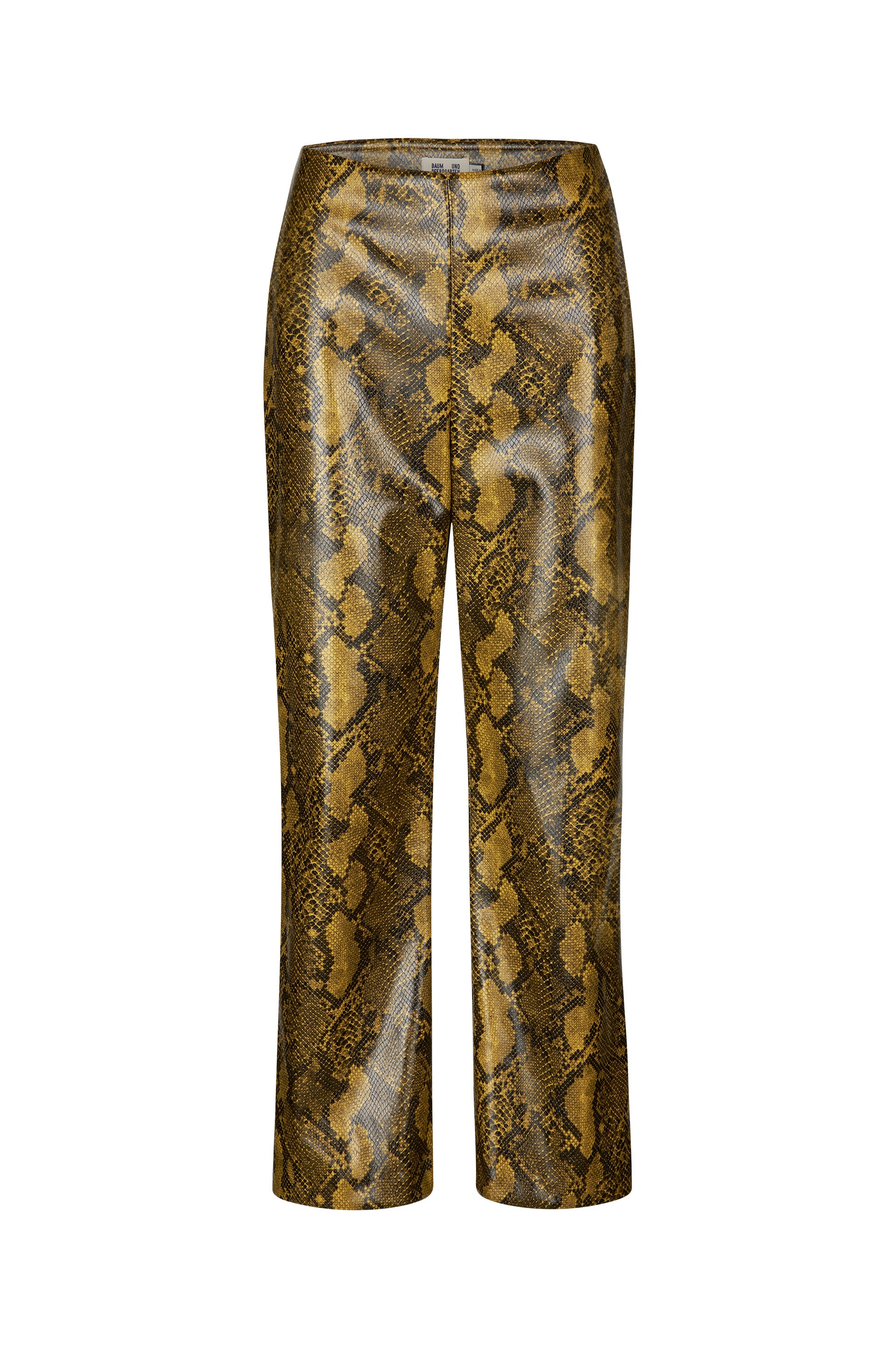 Norma black snake faux leather Pants