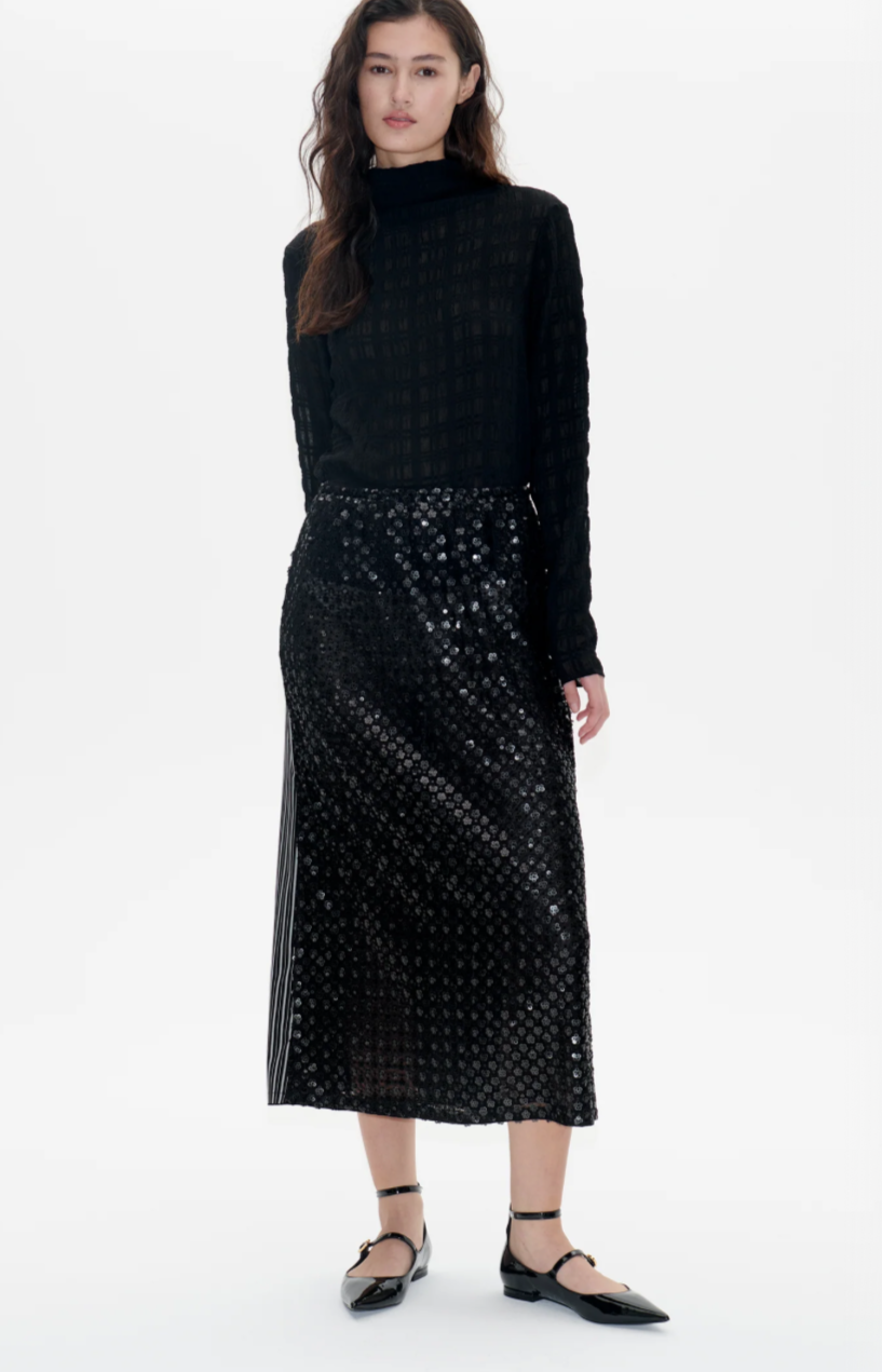 Joletty Black Sequins Skirt