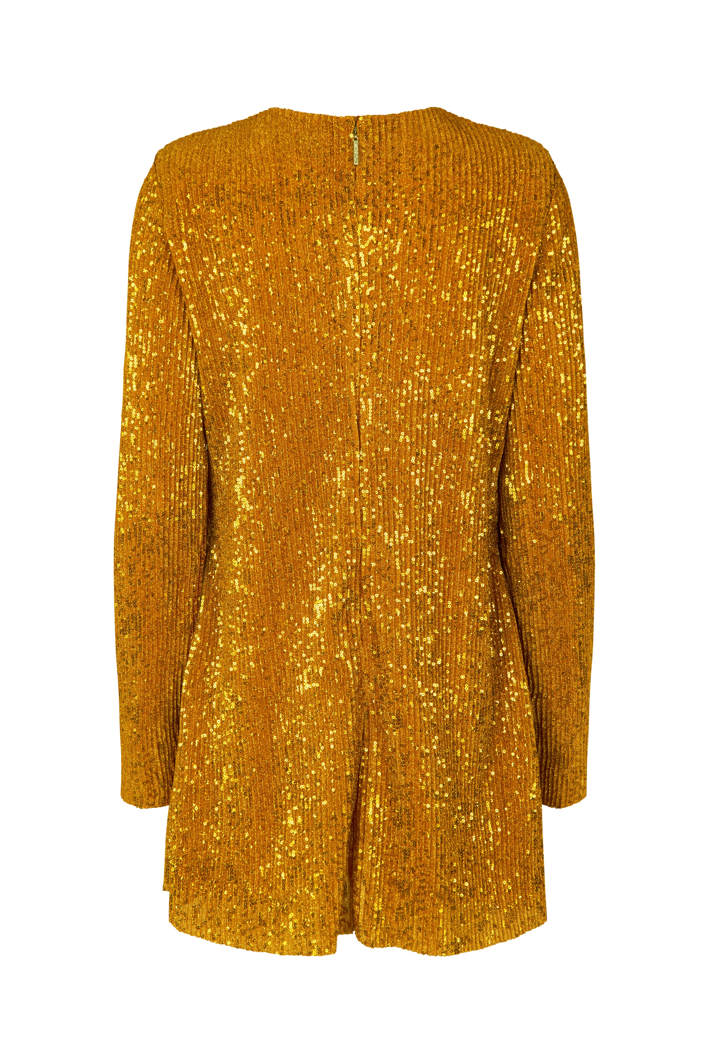 Short Sequins Dress Gold